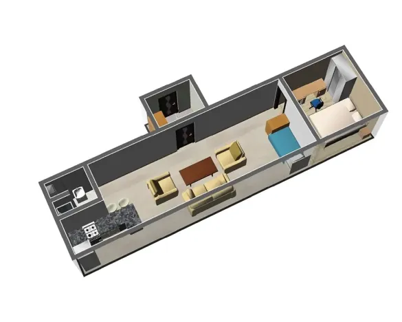 Pronájem bytu 2+kk, Brno, Berkova, 45 m2