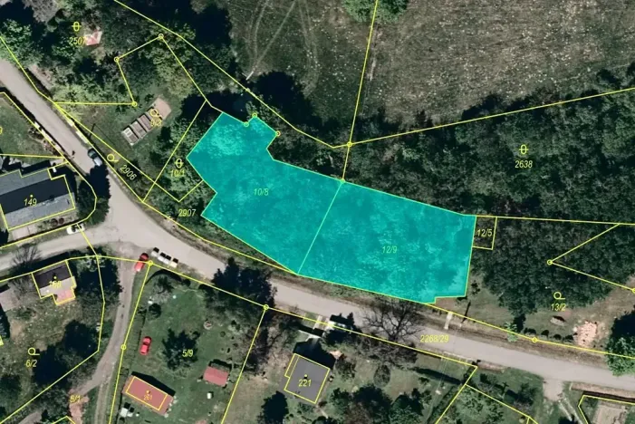 Dražba pozemku, Budišov nad Budišovkou, 1541 m2