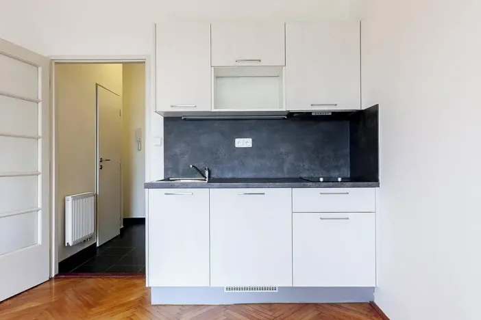 Pronájem bytu 1+kk, Praha - Vršovice, Rybalkova, 26 m2