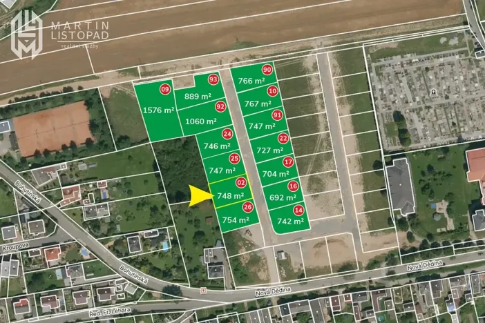 Prodej pozemku pro bydlení, Bludov, Nová dědina, 748 m2