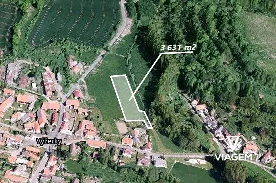 Prodej pozemku pro bydlení, Výžerky, 3631 m2