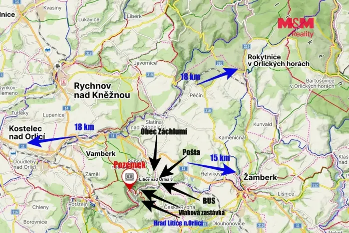 Prodej zahrady, Záchlumí - Litice nad Orlicí, 638 m2