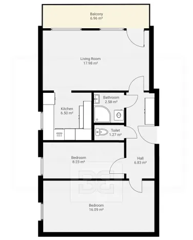 Pronájem bytu 3+kk, Praha - Žižkov, Habrová, 59 m2