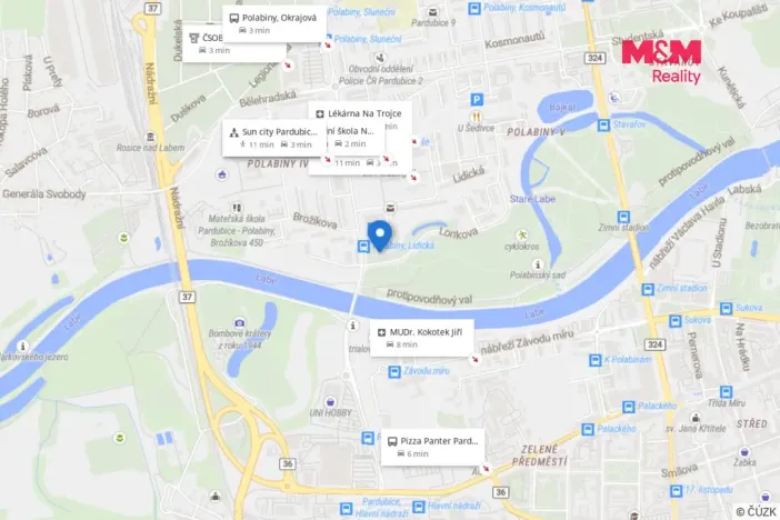 Prodej bytu 3+kk, Pardubice - Polabiny, Partyzánů, 71 m2