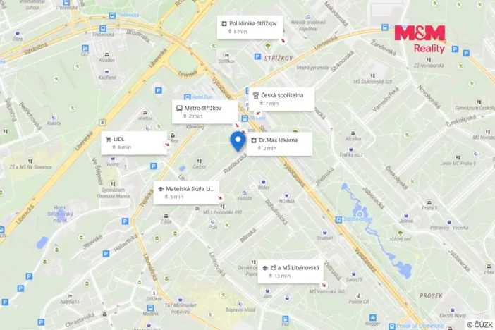 Prodej bytu 3+1, Praha - Střížkov, Rumburská, 56 m2