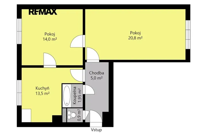 Prodej bytu 2+1, Čáslav, J. Myslbeka, 56 m2