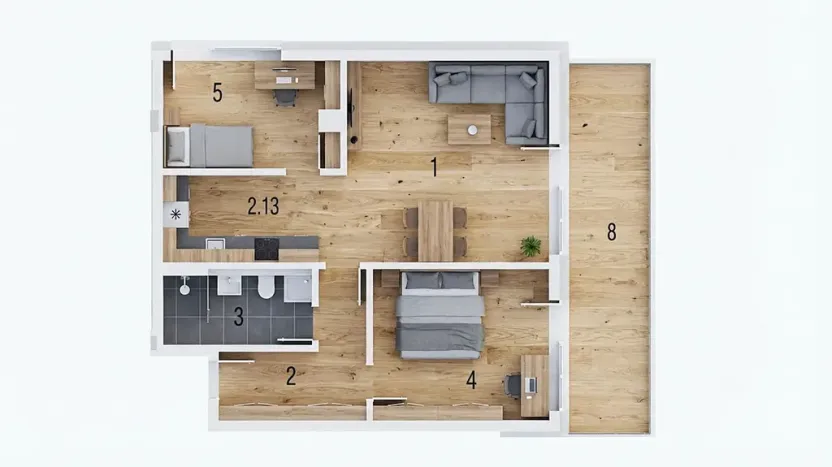 Prodej bytu 3+kk, Luhačovice, Zatloukalova, 72 m2