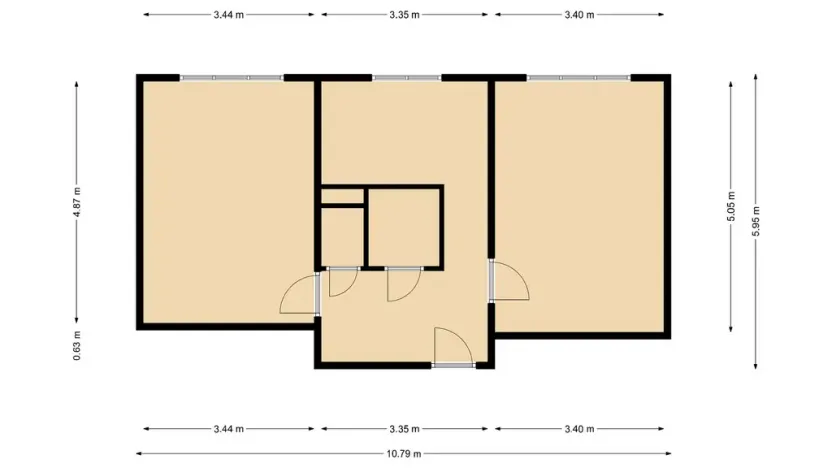 Pronájem bytu 2+1, Most, Hutnická, 51 m2