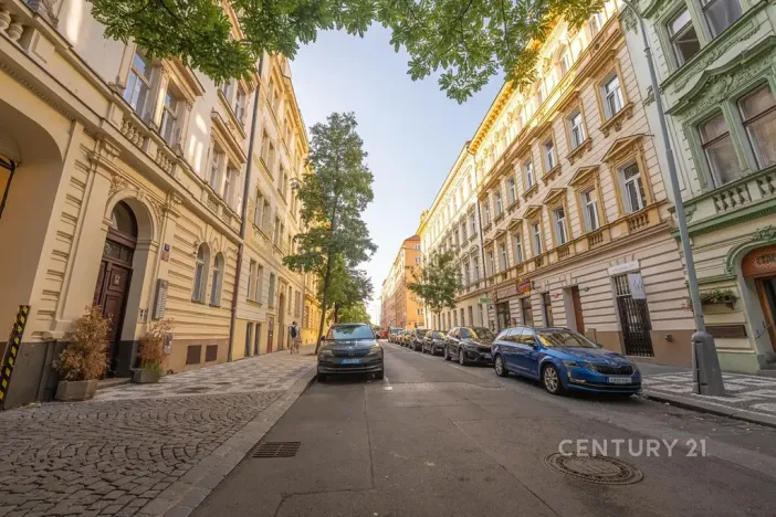 Pronájem bytu 1+kk, Praha - Vinohrady, Perunova, 22 m2