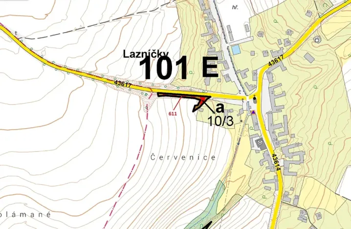 Dražba lesa, Lazníčky, 673 m2
