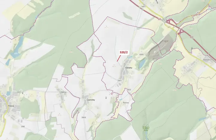 Dražba lesa, Výkleky, 195 m2