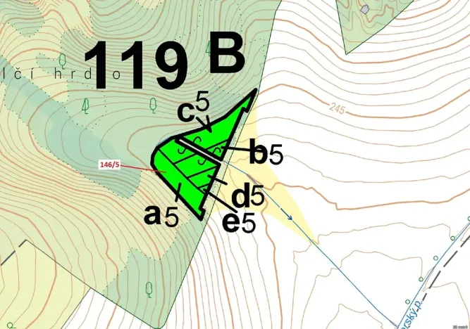 Dražba lesa, Přerov, 1071 m2
