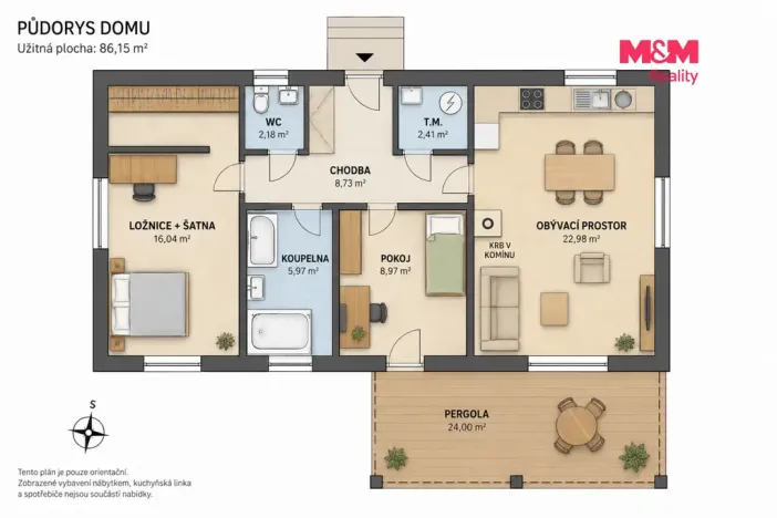 Pronájem rodinného domu, Soběkury, 67 m2