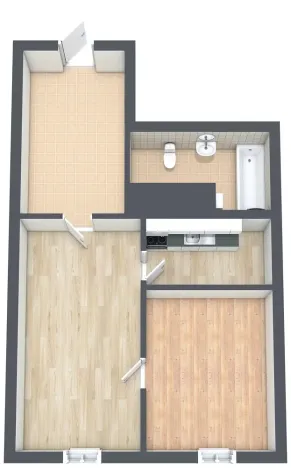 Pronájem bytu 1+1, Lanškroun - Lanškroun-Vnitřní Město, Školní, 43 m2
