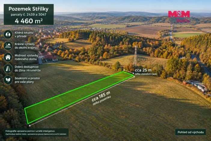 Prodej pozemku pro bydlení, Střílky, 4460 m2