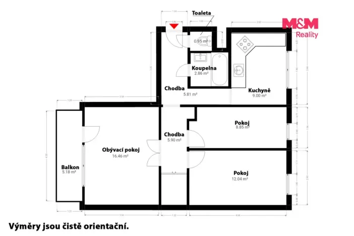 Prodej bytu 3+1, Klatovy - Klatovy III, Cibulkova, 70 m2