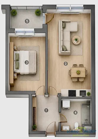 Prodej bytu 2+kk, Praha - Hlubočepy, Fabiánové, 45 m2