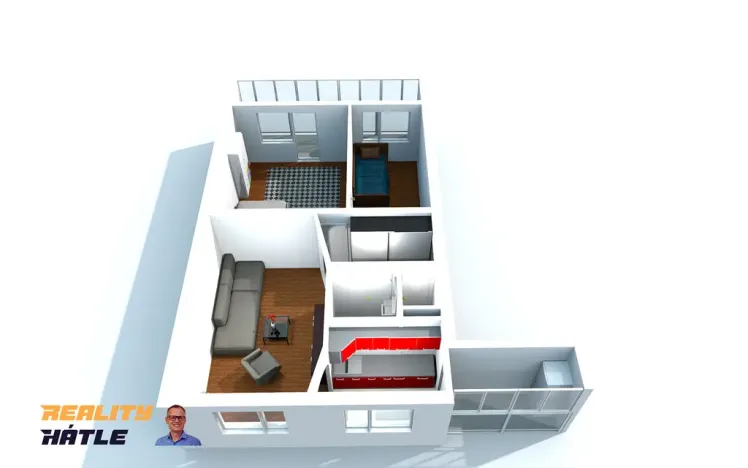Prodej bytu 3+kk, Hradec Králové, Třebechovická, 67 m2