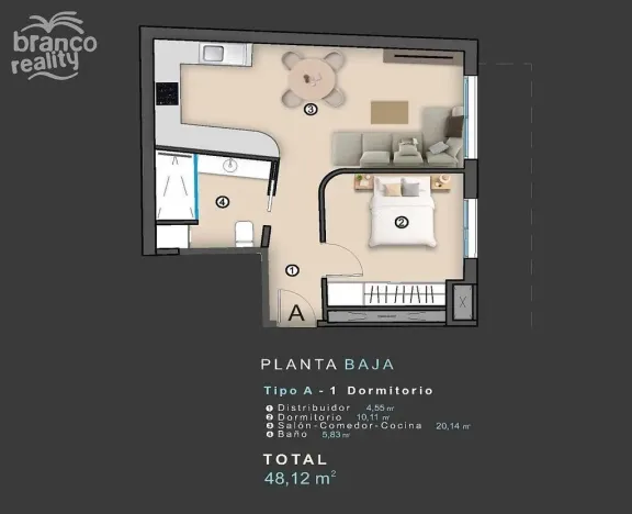Prodej bytu 2+kk, Torrevieja, Alicante, Španělsko, 48 m2