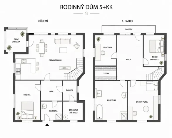 Prodej rodinného domu, Květnice, Sosnová, 170 m2
