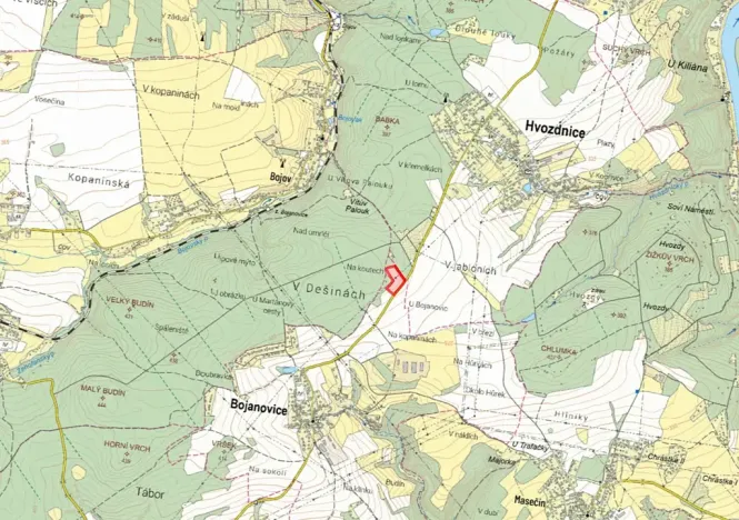 Prodej pole, Bojanovice, 15337 m2