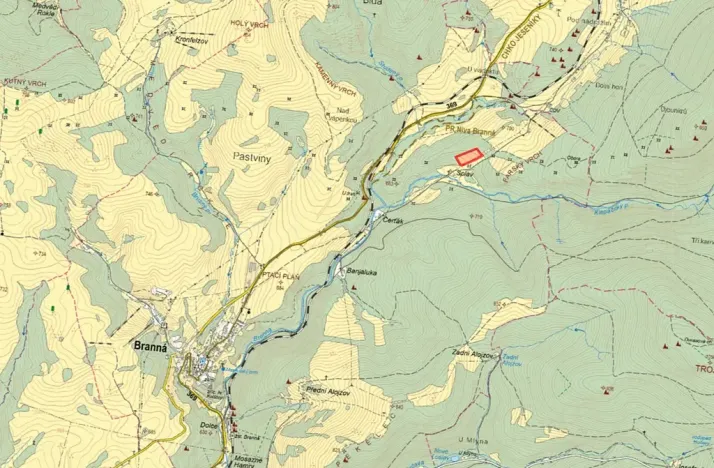 Prodej louky, Branná, 14935 m2
