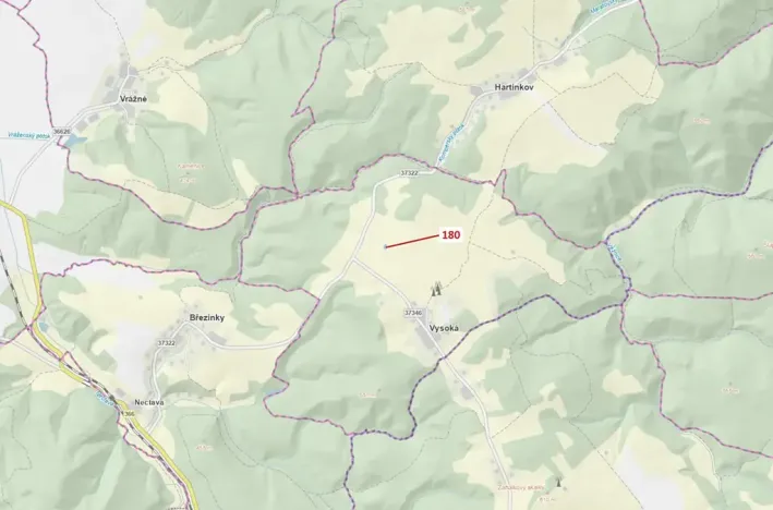 Dražba lesa, Jenišovice, 568 m2