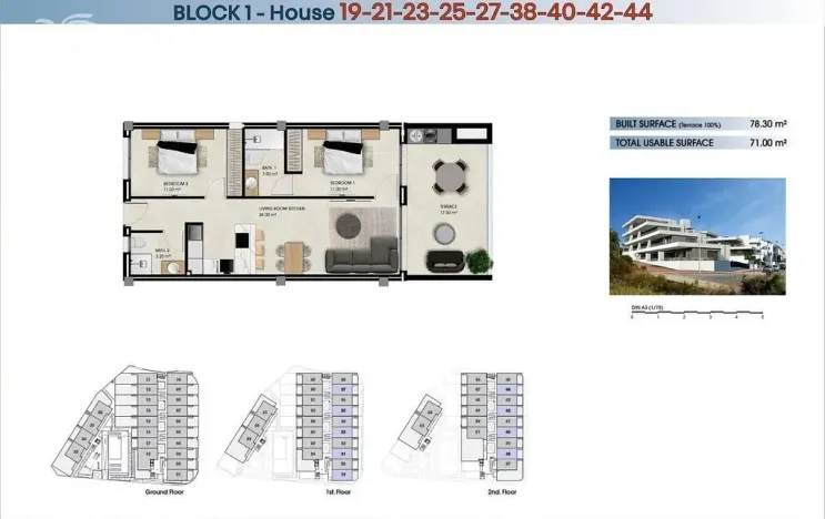 Prodej bytu 3+kk, La Marina, Alicante, Španělsko, 78 m2