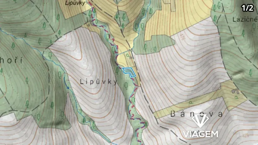 Prodej podílu zahrady, Újezd, 883 m2