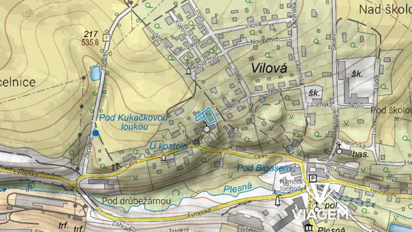 Prodej podílu zahrady, Plesná, 416 m2