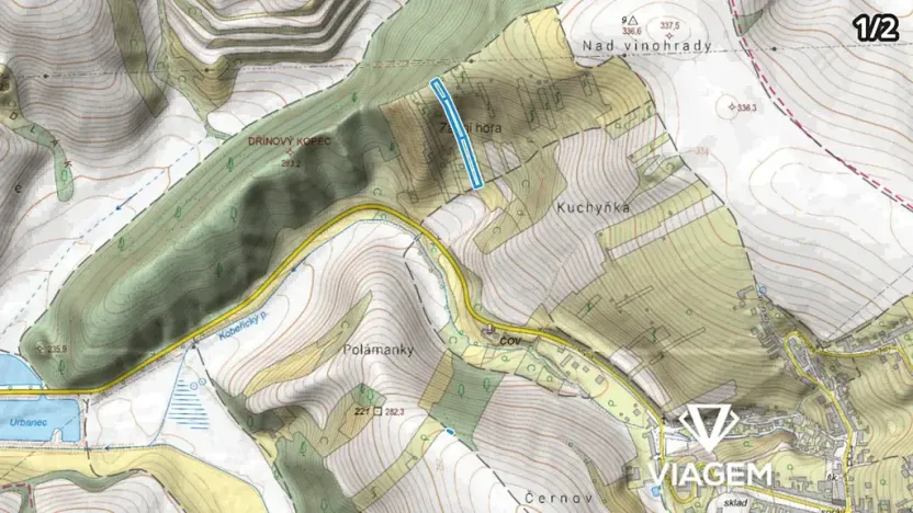Prodej podílu zahrady, Kobeřice u Brna, 877 m2