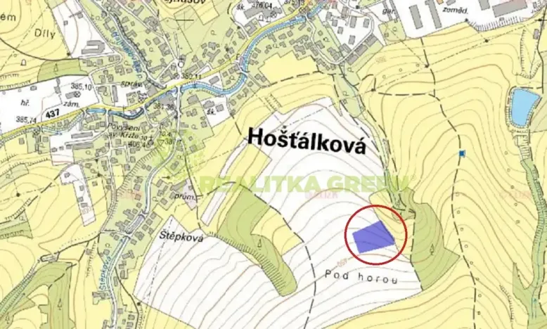 Prodej louky, Hošťálková, 7068 m2