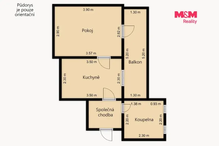 Pronájem bytu 1+1, Kdyně, Masarykova, 23 m2