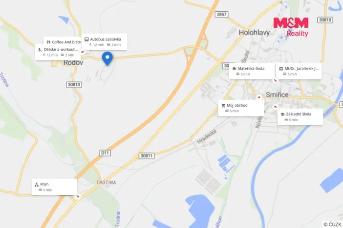 Prodej bytu 3+kk, Smiřice - Rodov, 81 m2