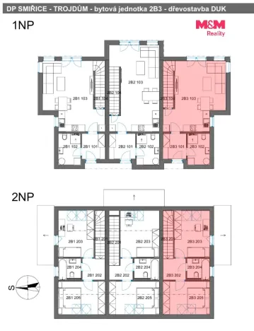 Prodej bytu 3+kk, Smiřice - Rodov, 81 m2