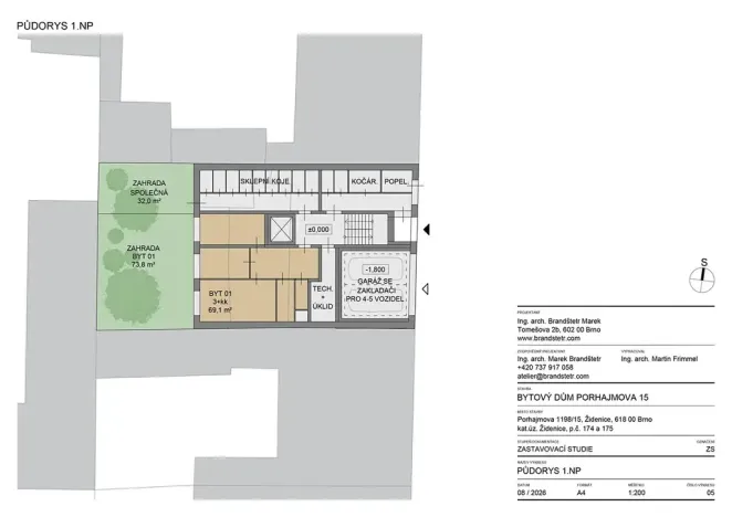 Prodej rodinného domu, Brno, Porhajmova, 300 m2