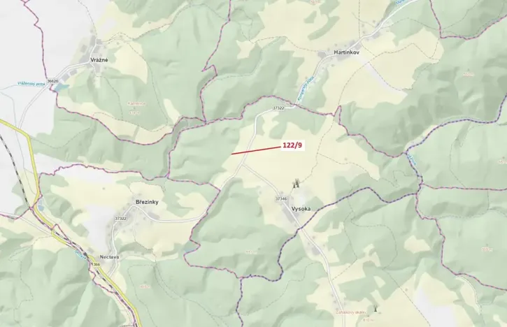 Dražba lesa, Jenišovice, 20 m2