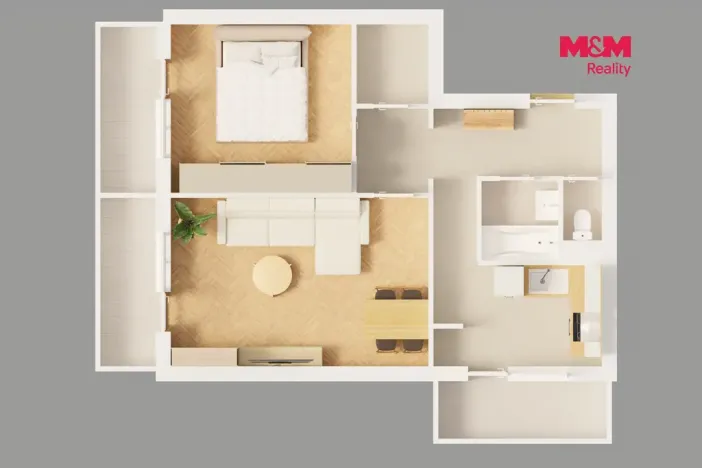Prodej bytu 2+1, Beroun - Beroun-Město, Třída Míru, 52 m2