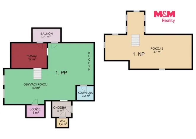 Prodej bytu 3+kk, Herálec, 116 m2