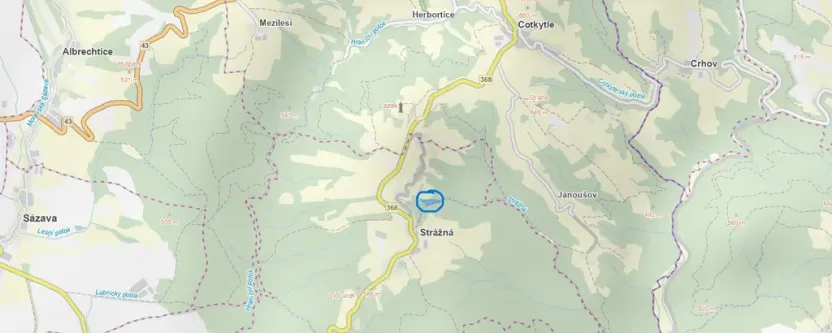 Prodej lesa, Strážná, 11485 m2