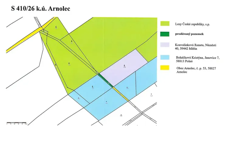 Prodej pozemku, Arnolec, 191 m2