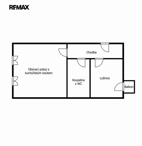 Pronájem bytu 2+kk, Svitavy, Říční, 49 m2