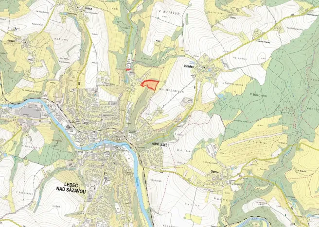 Prodej louky, Ledeč nad Sázavou, 22044 m2