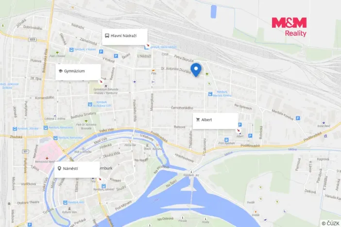 Pronájem bytu 2+1, Nymburk, Dr. Antonína Dvořáka, 61 m2