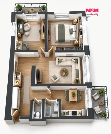 Prodej bytu 3+1, Pardubice - Zelené Předměstí, K Višňovce, 80 m2