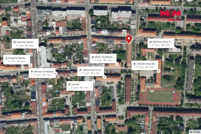Prodej bytu 3+1, Pardubice - Zelené Předměstí, K Višňovce, 80 m2