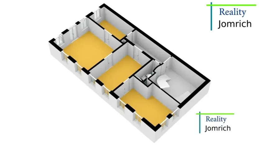Pronájem bytu 4+kk, Liberec, nám. Sokolovské, 110 m2