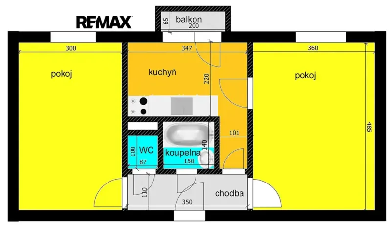 Prodej bytu 2+1, Kolín, Družstevní, 51 m2