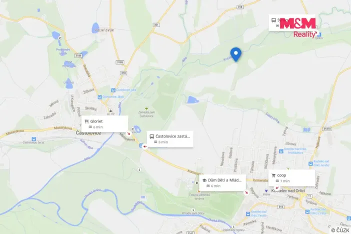 Prodej pozemku, Kostelec nad Orlicí, 570 m2