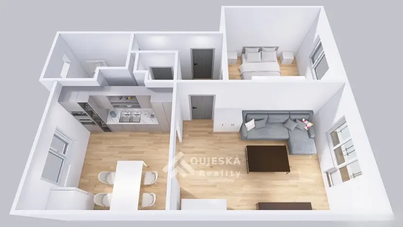 Pronájem bytu 2+kk, Boskovice, Na Chmelnici, 60 m2